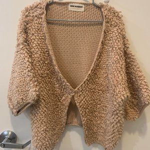 Peach Cardigan Sweater